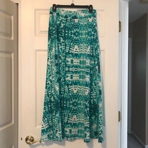 Teal Maxi Skirt